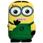 3D iPad Mini 1/2/3 Minion Silicone Cover (Green)
